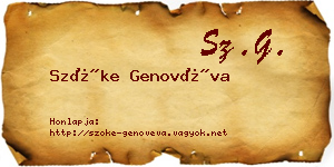 Szőke Genovéva névjegykártya